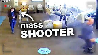 Footage Shows Moment Man Casually Starts a Mass Shooting [upl. by Ellennahc]