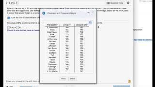 Chapter 7 Interval Proportion Statcrunch President Heights [upl. by Relyuc]