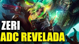 ZERI REVELADA  NOVA CAMPEÃ DO LOL  SPLASH ART [upl. by Gadmann]