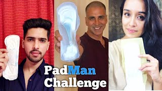 Celebrities PadMan Challenge  Akshay KumarArmaan Malik Sonam Kapoor  PadMan  R B YouTube 2018 [upl. by Fermin]