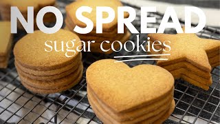 Easy Sugar Cookie Recipe  NO SPREAD [upl. by Orvil]