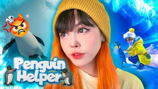 ❄️ Работа мечты поднимаю пингвинов Penguin Helper  Помощник Пингвина 🐧 [upl. by Enaed]