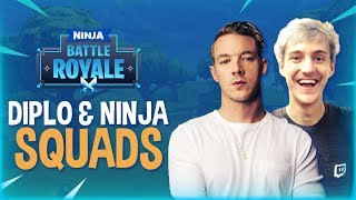 Diplo amp Ninja Play Squads  Fortnite Battle Royale Gameplay [upl. by Cohla]