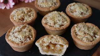 Apple pie tarts🍎 Mini apple pieEasy dessert to make [upl. by Aisanat]