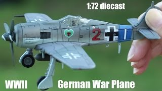 Toy Plane for Kids Unboxing a 172 Scale WWII German War Plane [upl. by Acirtap]