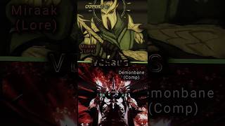 Miraak The Elder scrolls Vs Demonbane Comp theelderscrolls shorts anime versusbattle edit [upl. by Kylander]