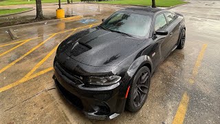 MID MUFFLER DELETE ON MY 2022 WIDEBODY SCAT PACK [upl. by Owen]