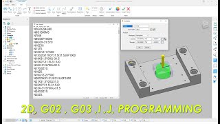 How to create programming G02G03  powermill 2D program G02 G03 I J tutorial in hindi [upl. by Mcclenon342]