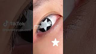 ⭐ Star Cosplay Contact Lenses ⭐ makeup cosplay colouredcontacts contactlenses sweetycon shorts [upl. by Mckenzie735]