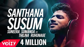 Santhana Susum  සන්තාන සුසුම් Suneera Sumanga Ft Thilina Ruhunage Official Lyric Video [upl. by Morton]