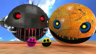 ROBOT PACMAN AND MSPACMAN VS ROBOT MONSTER PACMAN [upl. by Gnaw275]