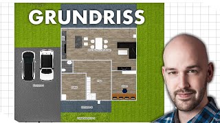 Haus bauen und Haus planen  Unser Grundriss und 3D Tour durch das Haus  Hausbau  Grundriss planen [upl. by Odiug]