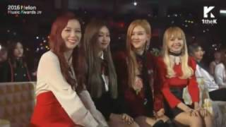 BTS amp Blackpink watching each others performance [upl. by Natanhoj]