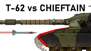 T62 vs CHIEFTAIN  THE END OF SLOPED ARMOUR  115mm 3BM3 APFSDS Armour Piercing Simulation [upl. by Dorcia794]