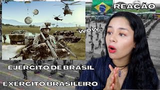 EXTRANJERA REACCIONA a EJÉRCITO BRASILEÑO por PRIMERA VEZ  REAÇÃO [upl. by Eerolam990]