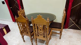 Dining table with 4 chair [upl. by Milas]