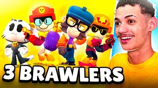 TUDO SOBRE OS 3 NOVOS BRAWLERS MICO KIT LARRY E LAWRIE [upl. by Ivan]