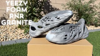 Yeezy Foam Runner Mx Granite Review Comparison amp Size Info [upl. by Grantham]