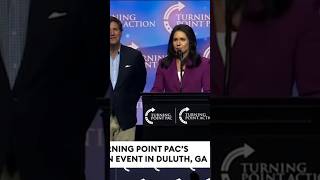 Tulsi Gabbard and Tucker Carlson Attended Trump Turning Point PAC CAMPAIGN [upl. by Skcirdnek]