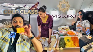 Flying Vistara as Gold Member  ₹1500 mein 2 tickets amp Business Class Service amp Free Lounge 😀 [upl. by Whitcomb]