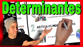 💥 Los DETERMINANTES y sus CLASES 💥 ARTÍCULO para NIÑOS [upl. by Gurtner]