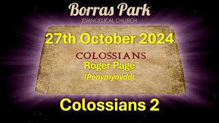 Borras Park Evangelical Church  Evenng Service  27102024 [upl. by Corkhill]