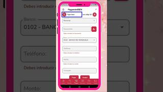 Cómo hacer pago móvil 📲 pegar datos de pago móvilbdv bancodevenezuela pagomovil [upl. by Usanis]
