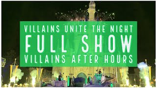 Villains Unite the Night Full Show  Villains After Hours  Magic Kingdom  Disney World [upl. by Engelhart485]