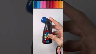 Blue Marker 💙 art satisfying graffiti posca drawing music shortsvideo youtubeshorts [upl. by Parnell]