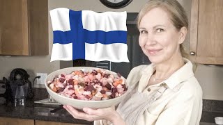 How to make VEGAN Finnish Rosolli Recipe Sillisalaatti  Finland trip coming up [upl. by Steinke]