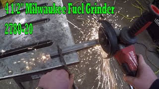 4 12quot Milwaukee Fuel Grinder Overview and Test 278020 [upl. by Emmalee]