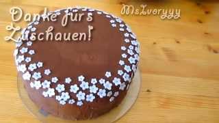 Fast Fondant Torte   super einfach Torte dekorieren [upl. by Puiia]