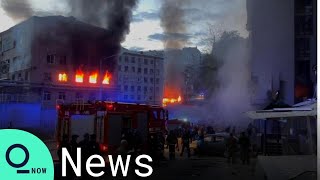 Ukraine Explosions Rock Kyiv After UN Chief Meeting [upl. by Eiramlatsyrk628]