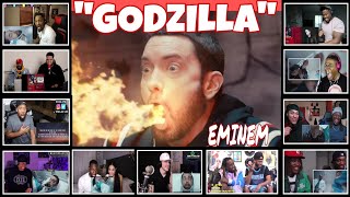 quotEMINEM  GODZILLAquot FASTEST VERSE REACTION COMPILATION [upl. by Brita776]