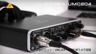 BEHRINGER  USB接続オーディオインターフェイス UMC204 [upl. by Imefulo]