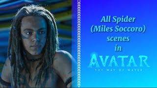 All Spider Miles Soccoro scenes in Avatar 2 [upl. by Marco]