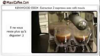 KENWOOD ES024 Extraction 2 expresso avec café moulu [upl. by Akenehs]