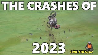 The Crashes of 2023Highlights BIKE EDITION  UK Motorsport Action [upl. by Haland]