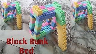 How To make Double Bed With BlockHow To make Bunk Bed With BlockIndia Block CreatorBlock For Kids [upl. by Missie]