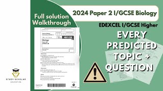 2024 Biology Paper 2 IGCSE Edexcel  Higher  Predicted paper walkthrough [upl. by Nilcaj]