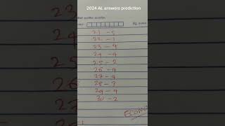 econ answers prediction econok econ mcq aswer 2024 AL [upl. by Derk22]