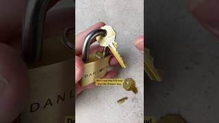 The Danlock puzzle opens with a broken key puzzles [upl. by Shrier432]