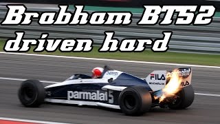 1983 Brabham BT52 driven hard shooting huge flames 2013 nürburgring demo [upl. by Livia]