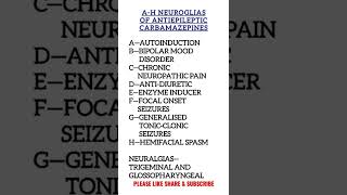 Uses of Carbamezapines shorts epilepsy medical tricks [upl. by Dari]