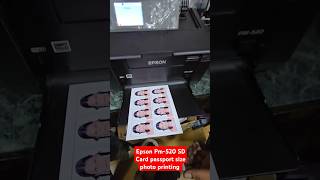 Best printer👉 Epson Pm520 SD Card passport size photo printing WiFi printer [upl. by Kcirdet326]