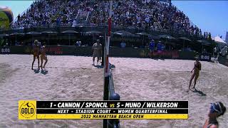 AVP MBO 2022  QuiggleSchermerhorn vs HildrethMarciniak  Stadium Court  Gold Series [upl. by Turnheim]