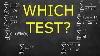 Choosing Which Convergence Test to Apply to 8 Series [upl. by Marmaduke]