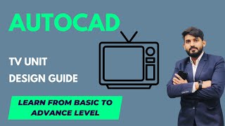 How to Design TV Unit In Autocad TV Unit Design In Autocad  Autocad TV Unit Design  Class1 [upl. by Wakefield433]