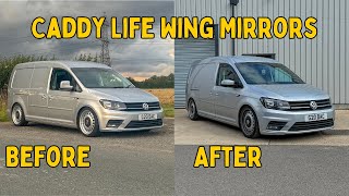 Caddy Life Mirrors VW Caddy Maxi  Mini Camper Build  Episode 6 [upl. by Llertnac]