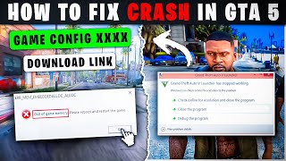 🔥How To Fix Crash In GTA V ✅ 2024 Low End PC [upl. by Akimik]